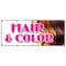 Signmission HAIR & COLOR BANNER SIGN coloring manicurist pedicure perms stylist B-120 Hair & Color - alternate 1
